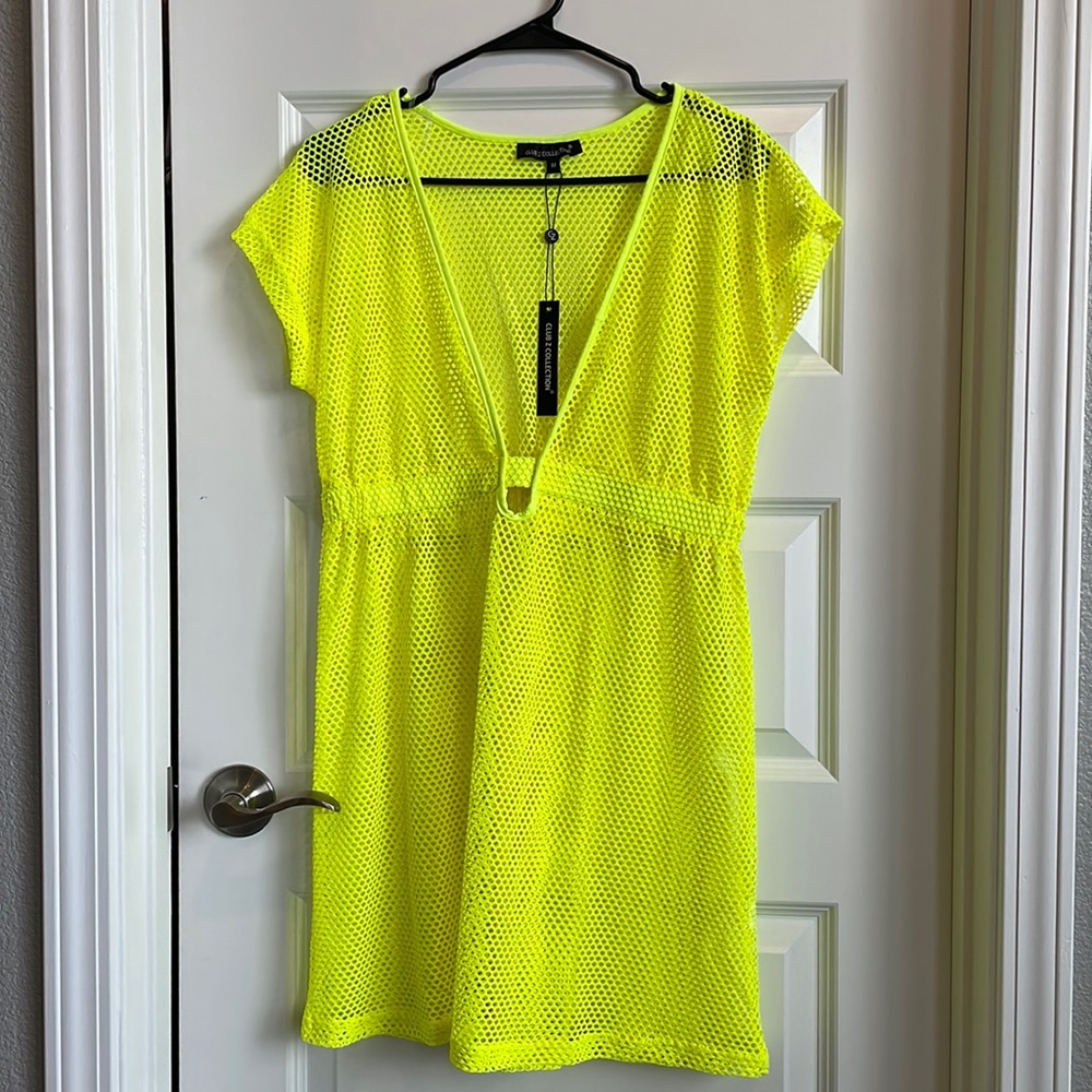 💛💛Neon Yellow Swimsuit Cover Up NWT